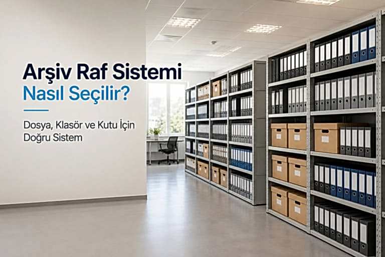 Arşiv Raf Sistemi Nasıl Seçilir? Dosya, Klasör ve Kutu İçin Doğru Sistem