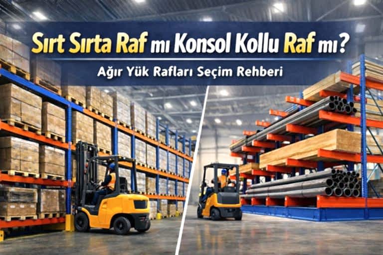 Sırt Sırta Raf mı Konsol Kollu Raf mı? Ağır Yük Rafları Seçim Rehberi